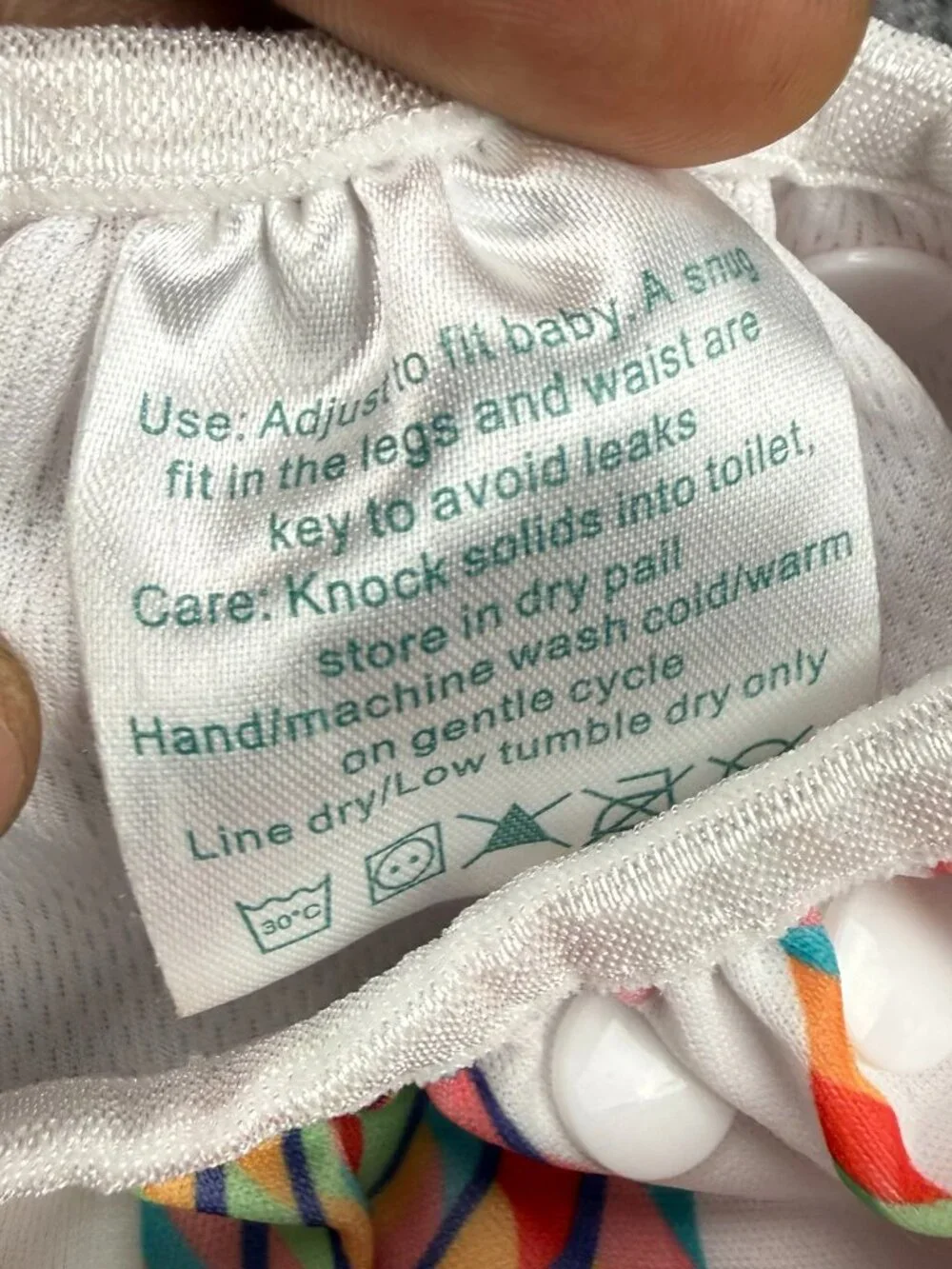 BabyGoal Reusable Swim Diaper Adjustable Snap Ice Cream Print Swimwear Infant